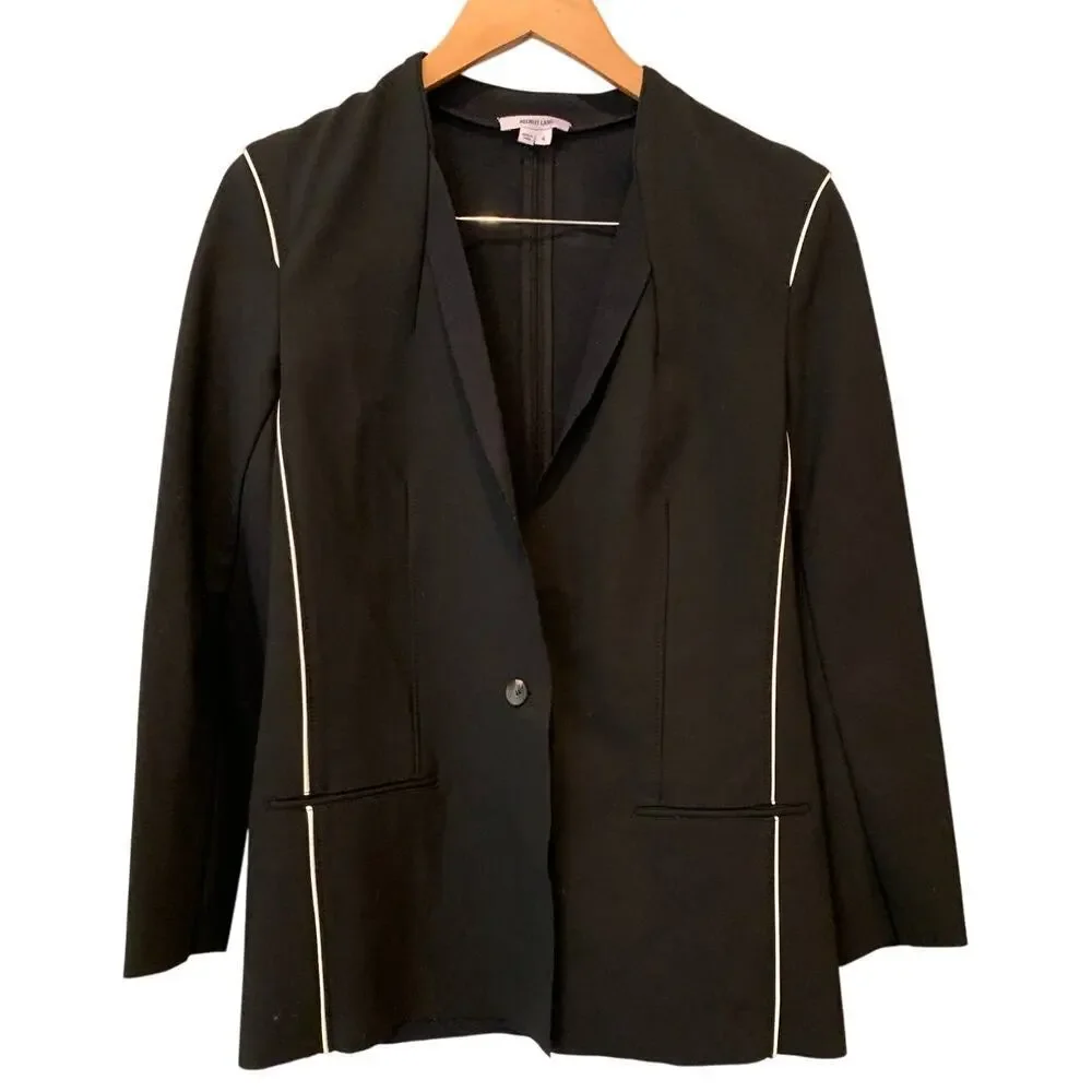HELMUT LANG Origami Crepe Pierce Blazer Size 4